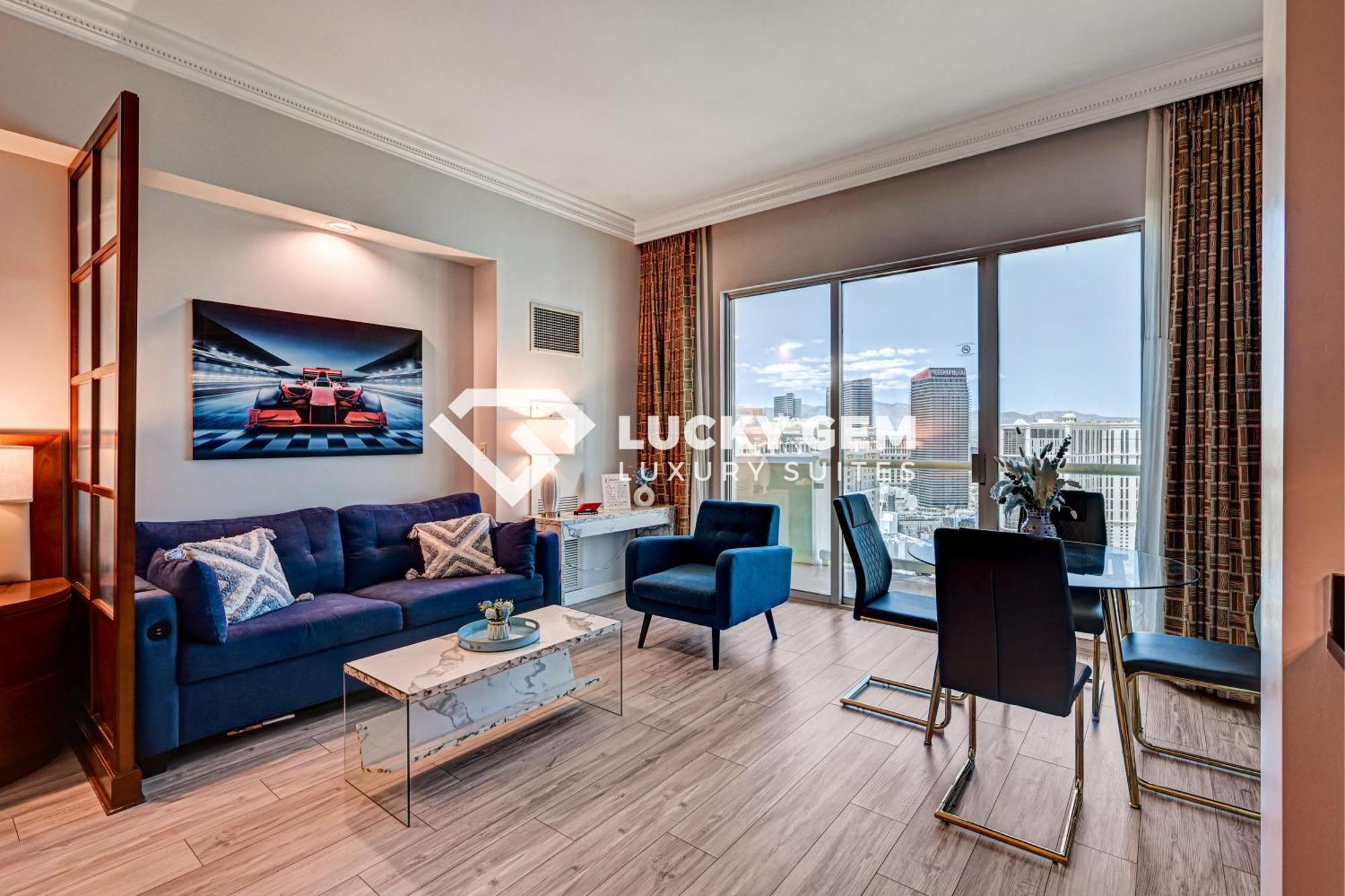 Lucky Gem Penthouse & Luxury Suites At Signature Resort, Balcony Strip View 3505 ラスベガス エクステリア 写真