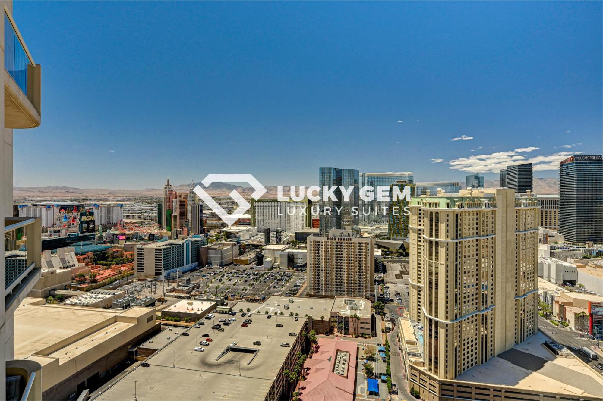 Lucky Gem Penthouse & Luxury Suites At Signature Resort, Balcony Strip View 3505 ラスベガス エクステリア 写真