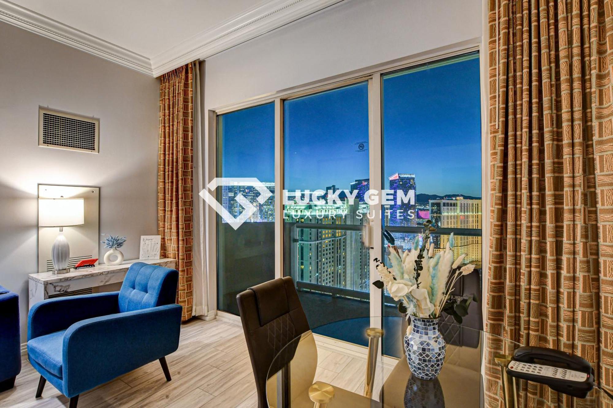Lucky Gem Penthouse & Luxury Suites At Signature Resort, Balcony Strip View 3505 ラスベガス エクステリア 写真
