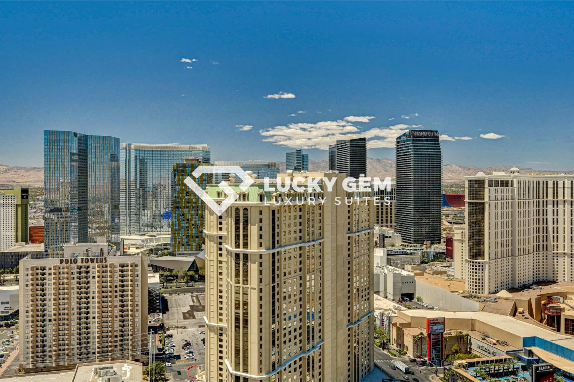 Lucky Gem Penthouse & Luxury Suites At Signature Resort, Balcony Strip View 3505 ラスベガス エクステリア 写真