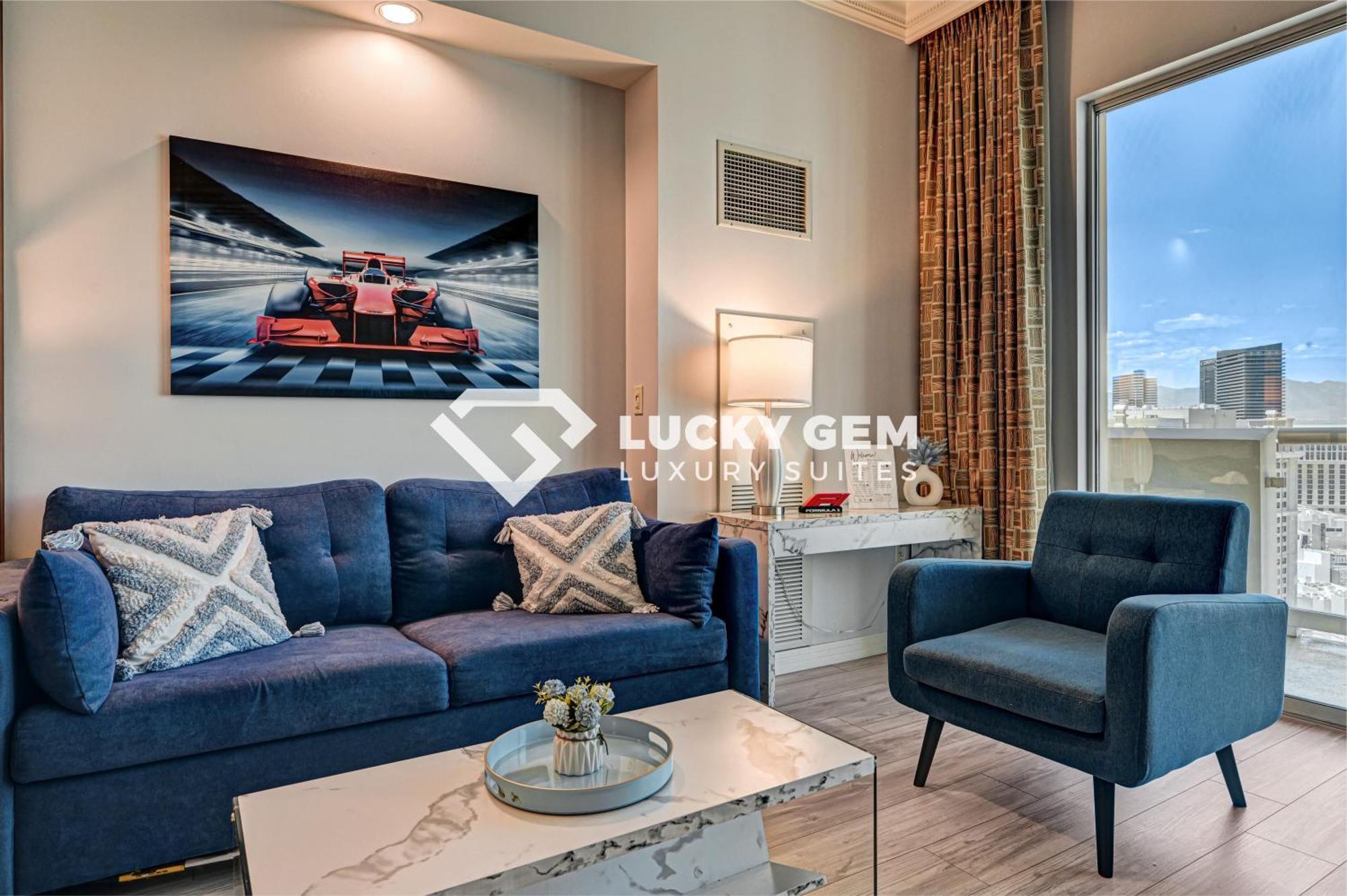 Lucky Gem Penthouse & Luxury Suites At Signature Resort, Balcony Strip View 3505 ラスベガス エクステリア 写真