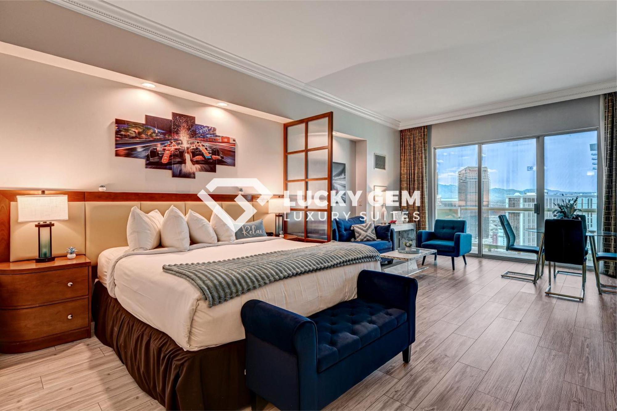 Lucky Gem Penthouse & Luxury Suites At Signature Resort, Balcony Strip View 3505 ラスベガス エクステリア 写真