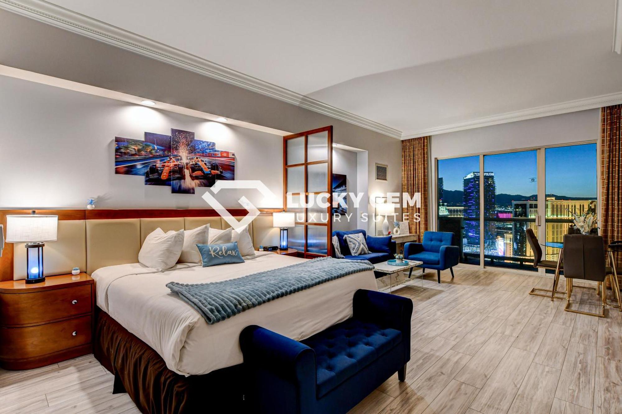 Lucky Gem Penthouse & Luxury Suites At Signature Resort, Balcony Strip View 3505 ラスベガス エクステリア 写真