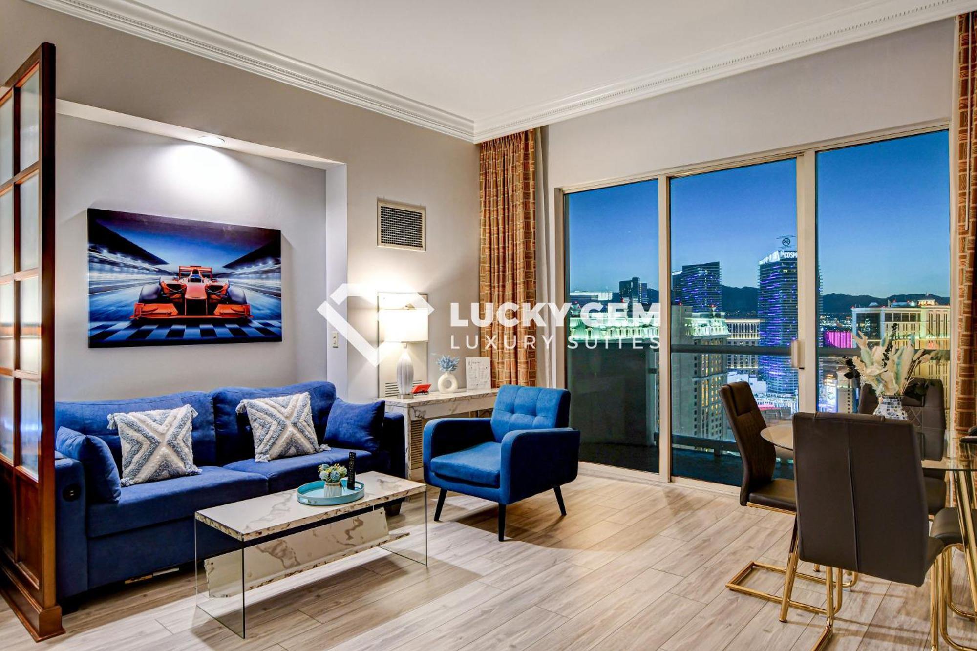 Lucky Gem Penthouse & Luxury Suites At Signature Resort, Balcony Strip View 3505 ラスベガス エクステリア 写真